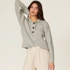 Apiece Apart Sustainable sweater.  Size small. Light grey. NWT